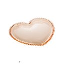 Ver imagem 1 de Prato em cristal Wolff Pearl Coração 30x25x2cm âmbar