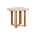 Ver imagem 1 de Mesa Multiuso Cozinha Flora c/ Tampo Madeirado 109cm Nature/Off White - Cimol