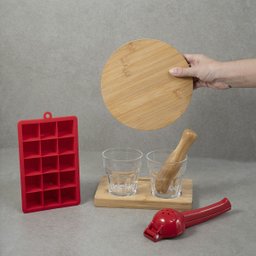 Kit espremedor de limão, forma e kit caipirinha 7 pçs Oikos - 5