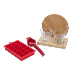 Kit espremedor de limão, forma e kit caipirinha 7 pçs Oikos - 1