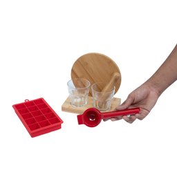 Kit espremedor de limão, forma e kit caipirinha 7 pçs Oikos - 7