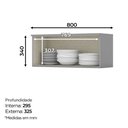 Ver imagem 3 de Armário de Cozinha Aéreo 80cm 1 Porta Basculante Sophia Henn
