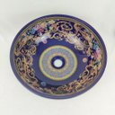Ver imagem 4 de Cuba De Apoio Banheiro Lavabo Azul Floral 16x41cm Decorada