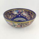 Ver imagem 2 de Cuba De Apoio Banheiro Lavabo Azul Floral 16x41cm Decorada