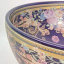 Ver imagem 6 de Cuba De Apoio Banheiro Lavabo Azul Floral 16x41cm Decorada