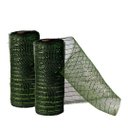 Ver imagem 1 de Kit 2 Telas Decorativa Natal Malha Tule Sisal Verde Fosco Premium 15cm x 5 Metros
