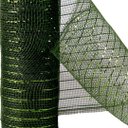 Ver imagem 3 de Kit 2 Telas Decorativa Natal Malha Tule Sisal Verde Fosco Premium 15cm x 5 Metros