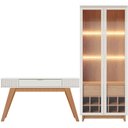 Ver imagem 5 de Aparador Riveira e Cristaleira Guanabara Off White Freijo Clb