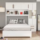 Ver imagem 1 de Guarda Roupa Modulado com Cama Paris 5 Portas com Espelho e 2 Gavetas