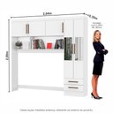 Ver mais imagens de Guarda Roupa Modulado com Cama Paris 5 Portas com Espelho e 2 Gavetas