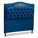 Ver imagem 1 de Cabeceira Estofada Box Casal Queen Size 160cm Azul Marinho