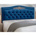 Ver imagem 4 de Cabeceira Estofada Box Casal Queen Size 160cm Azul Marinho