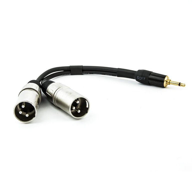 Cabo P2 Mono para 2 Xlr Macho 80 Cm