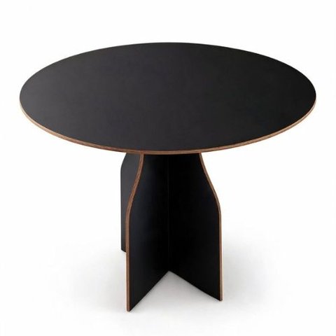 Mesa Redonda Grid 90cm MDF 4 Lugares Byhouse