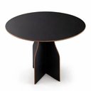 Ver imagem 1 de Mesa Redonda Grid 90cm MDF 4 Lugares Byhouse