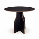 Ver imagem 2 de Mesa Redonda Grid 90cm MDF 4 Lugares Byhouse