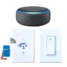 Kit Casa Conectada - 1 Smart Speaker Echo Dot Alexa, 1 Interruptor Wifi e 1 Tomada Wifi - 1