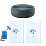 Kit Casa Conectada - 1 Smart Speaker Echo Dot Alexa + 2 Tomadas Wifi Kit Casa Conectada - 1 Smart - 1