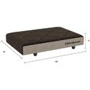 Ver imagem 3 de Mini Base para Pet em Poliéster Camurça Bege 13x100x80cm - 1050393821 - Ortobom Mini Base Pet Camurç
