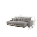 Ver imagem 3 de Sofá Duque Dois Módulos de 120cm B25cm Meu Sofá Online