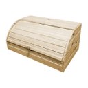 Ver imagem 1 de Porta Pão com tampa Retrátil 39x26x18cm (pinus)