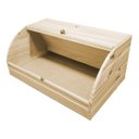 Ver imagem 2 de Porta Pão com tampa Retrátil 39x26x18cm (pinus)