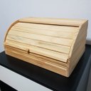 Ver imagem 4 de Porta Pão com tampa Retrátil 39x26x18cm (pinus)