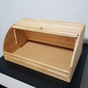 Ver imagem 3 de Porta Pão com tampa Retrátil 39x26x18cm (pinus)