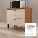 Ver imagem 4 de Balcão Pequeno Cozinha Positano New 100% MDF 3 Gavetas