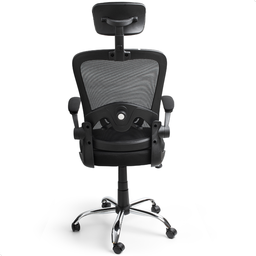 Cadeira de Escritorio Presidente Giratória Ergonômica Mesh - 6