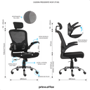 Ver imagem 7 de Cadeira de Escritorio Presidente Giratória Ergonômica Mesh