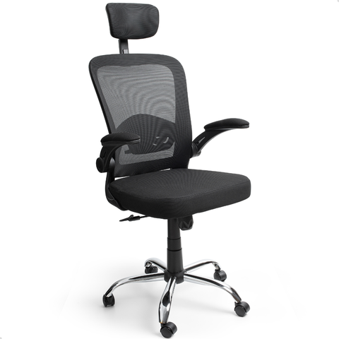 Cadeira de Escritorio Presidente Giratória Ergonômica Mesh