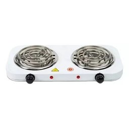 Fogareiro Elétrico 220v 2 Bocas 2000 Watts Branco - 1