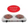 Fogareiro Elétrico 220v 2 Bocas 2000 Watts Branco - 3