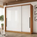 Ver imagem 1 de Guarda-roupa Casal Valência 3 Portas 4 Gavetas Freijó/branco - Politorno