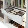Guarda Roupa Casal 6 Portas Solaris com 2 Portas de Vidro Fume e Pés Branco - 4