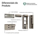 Ver imagem 4 de Armário de Cozinha Completa 300 Cm Suspenso Nice Madesa 06 Crema