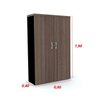 Armário Alto - Madeira - Walnut - 2