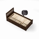 Ver imagem 6 de Cama Solteirão 03 Gavetas - Madeira Maciça Imbuia Spot