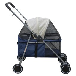 Carrinho de Passeio Pet para Cães e Gatos - Vermelho - 2