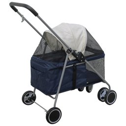 Carrinho de Passeio Pet para Cães e Gatos - Vermelho - 3