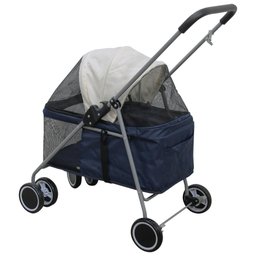 Carrinho de Passeio Pet para Cães e Gatos - Vermelho - 5