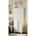 Ver imagem 1 de Armário Multiuso 2 Portas com Chave Organizador Alto para Quarto