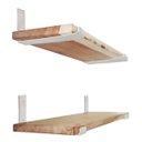 Ver imagem 7 de Mão Francesa Invertida 20cm Branca Ferro Industrial Kit 2pç