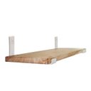 Ver imagem 4 de Mão Francesa Invertida 20cm Branca Ferro Industrial Kit 2pç