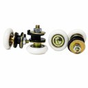 Ver imagem 2 de Kit c/ 10 Roldanas 1125R Porta de Correr Vidro 8 e 10mm Suporte Inteiriço Reforçada