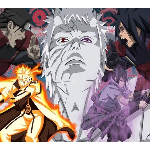 Papel de Parede Adesivo Infantil Naruto Grande Guerra