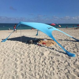 Tenda para Praia Camping Áreas Externas Saro Gazebo com Bolsa Rápida Montagem 180x180cm Azul - 4