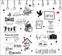 Ver imagem 1 de Papel de Parede Lousa Bons Momentos Branca LOU0001