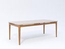 Ver imagem 1 de Mesa Baobá 210x100 cm Madeira Tauari com Tampo MDF e Vidro Temperado Off White